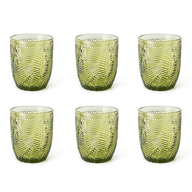 BICCHIERI 6 PZ COLLEZIONE LEAF EXCELSA happy friday 