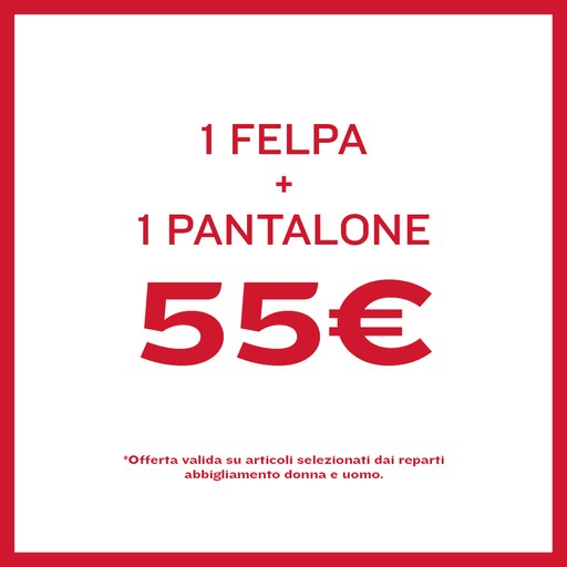 champion promo felpa + pantalone a 55 euro 
