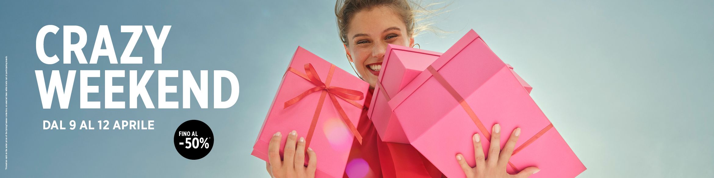 ti aspettano sconti fino al -50% sul prezzo outlet della collezione primavera/estate